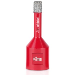 PROREGAL Diamant Bohrkronenaufsatz Premium Crystal 8 mm für Fliesen Glas Feinsteinzeug Keramik Granit Steinfliesen Winkelschleifer Flex M14