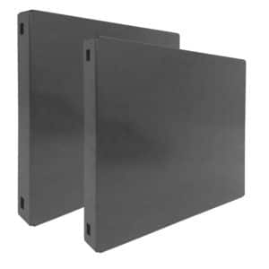 PROREGAL Doppelpack 2x Memoboard aus Stahl Geschlossen HxBxT 30 x 30 x 3