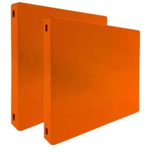 PROREGAL Doppelpack 2x Memoboard aus Stahl Geschlossen HxBxT 30 x 30 x 3