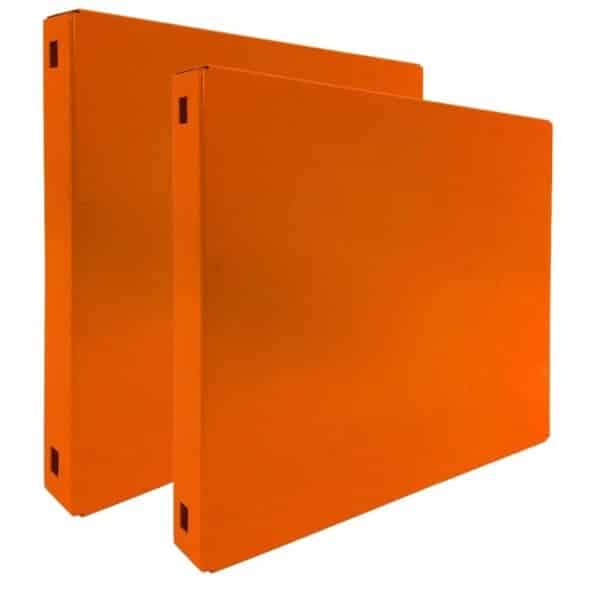 PROREGAL Doppelpack 2x Memoboard aus Stahl Geschlossen HxBxT 30 x 30 x 3