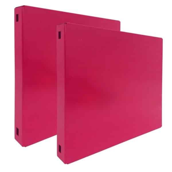 PROREGAL Doppelpack 2x Memoboard aus Stahl Geschlossen HxBxT 30 x 30 x 3