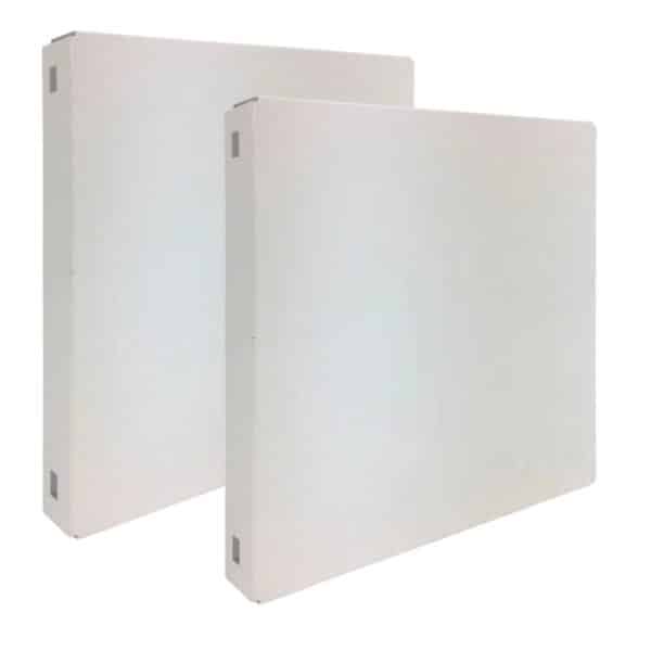 PROREGAL Doppelpack 2x Memoboard aus Stahl Geschlossen HxBxT 30 x 30 x 3