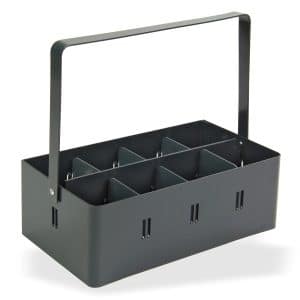 PROREGAL Dosenhalter für Werkstattwagen Cheetah Pulverbeschichteter Stahl HxBxT 10 x 28