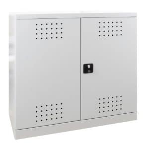 PROREGAL Gefahrstoffschrank Small HxBxT 100 x 100 x 50 cm Lichtgrau