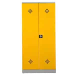 PROREGAL Gefahrstoffschrank Snake HxBxT 195 x 92 x 42 cm Grau-Rapsgel