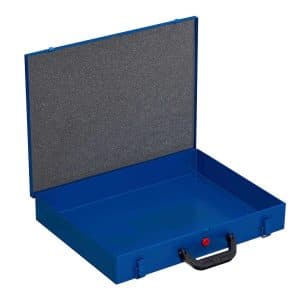 PROREGAL Kleinteilekoffer EuroPlus Pro Grundkoffer HxBxT 7 x 44 x 37 cm Blau