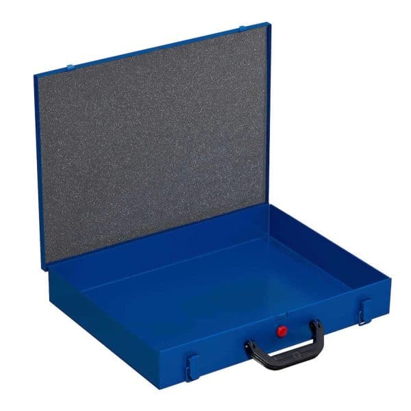 PROREGAL Kleinteilekoffer EuroPlus Pro Grundkoffer HxBxT 7 x 44 x 37 cm Blau