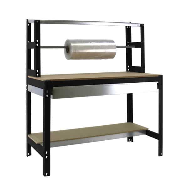 PROREGAL Packtisch Buffalo mit Schubfach HxBxT 84 x 90 x 76 cm Traglast 400 kg Anthrazit