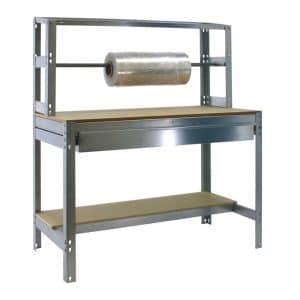 PROREGAL Packtisch Buffalo mit Schubfach HxBxT 84 x 90 x 76 cm Traglast 400 kg Verzinkt