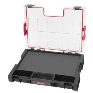 PROREGAL QBRICK Sortimentskasten Pro HxBxT 36 x 45 x 8 cm 6 Liter Inkl. Schaumstoffeinlage Mit Deckgriff Mit Klemmverschlüsse Schwarz