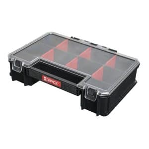PROREGAL QBRICK Sortimentskasten Two HxBxT 18 x 26 x 65 cm 11 Liter Mit Deckgriff Mit Klemmverschlüsse Schwarz