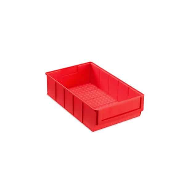 PROREGAL Rote Industriebox 300 B HxBxT 81 x 183 x 30 cm 34 LiterSichtlagerkasten Sortimentskasten