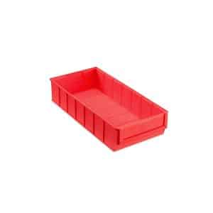 PROREGAL Rote Industriebox 400 B HxBxT 81 x 183 x 40 cm 47 LiterSichtlagerkasten Sortimentskasten