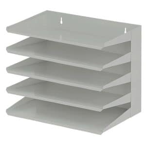 PROREGAL Sortierregal Aus Metall Mit 5 Fächern HxBxT 30 x 38 x 25 cm Bis DIN A4-Format Grau