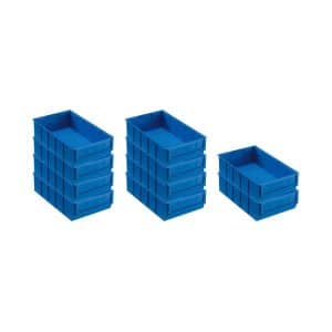 PROREGAL SparSet 10x Blaue Industriebox 300 B HxBxT 8