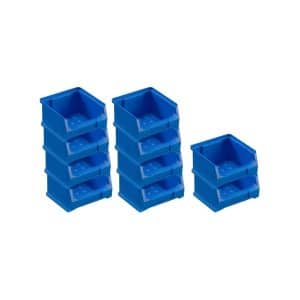 PROREGAL SparSet 10x Blaue Sichtlagerbox 1