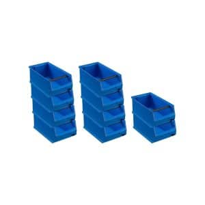 PROREGAL SparSet 10x Blaue Sichtlagerbox 4