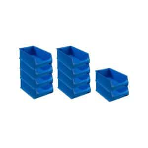 PROREGAL SparSet 10x Blaue Sichtlagerbox 5
