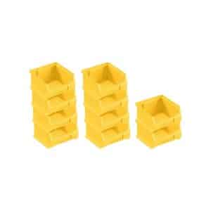 PROREGAL SparSet 10x Gelbe Sichtlagerbox 1