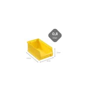 PROREGAL SparSet 10x Gelbe Sichtlagerbox 2