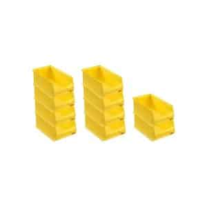 PROREGAL SparSet 10x Gelbe Sichtlagerbox 4