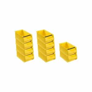 PROREGAL SparSet 10x Gelbe Sichtlagerbox 4