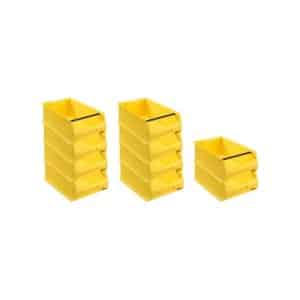PROREGAL SparSet 10x Gelbe Sichtlagerbox 5