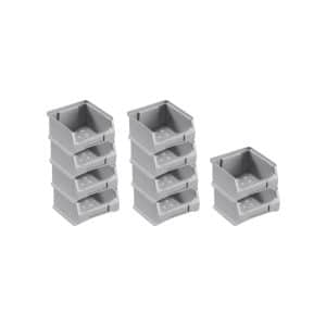 PROREGAL SparSet 10x Graue Sichtlagerbox 1