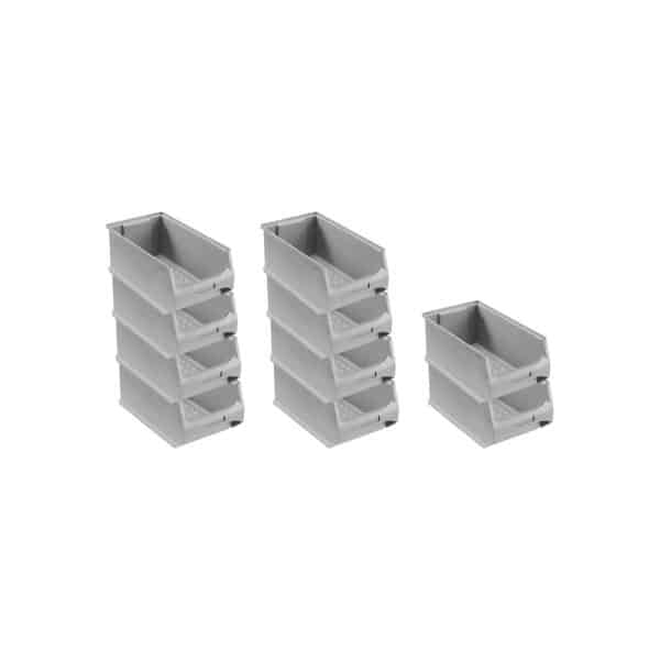 PROREGAL SparSet 10x Graue Sichtlagerbox 4