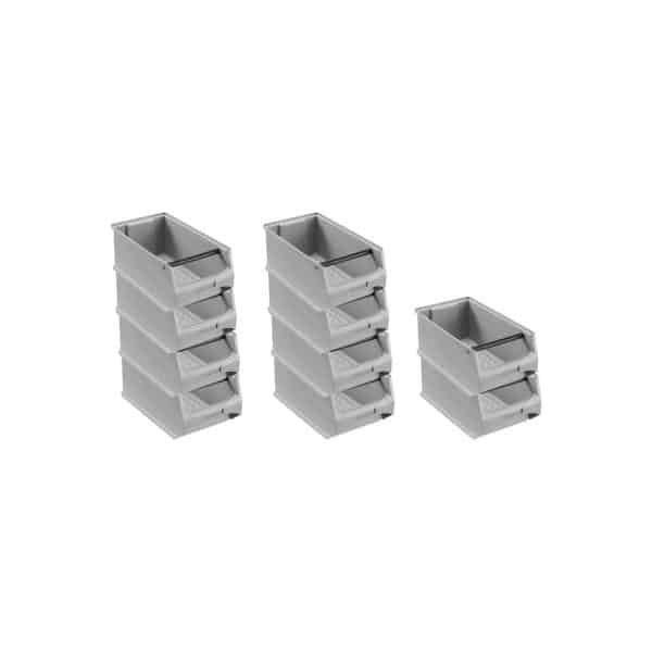 PROREGAL SparSet 10x Graue Sichtlagerbox 4