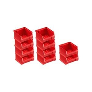 PROREGAL SparSet 10x Rote Sichtlagerbox 1