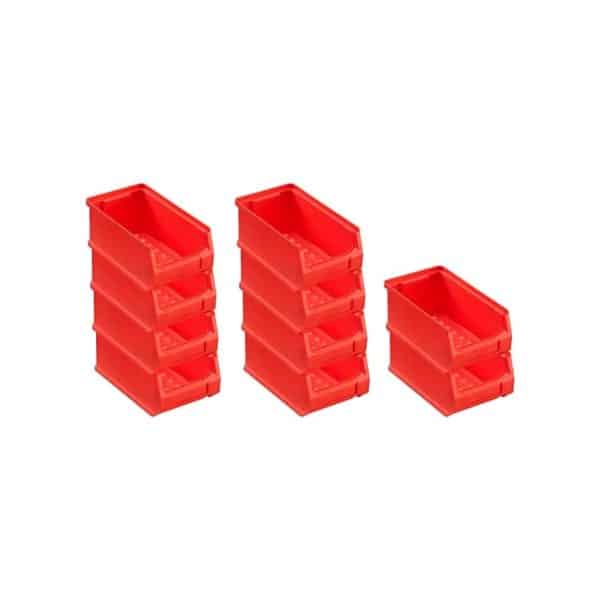 PROREGAL SparSet 10x Rote Sichtlagerbox 2