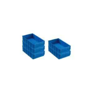 PROREGAL SparSet 5x Blaue Industriebox 300 B HxBxT 8