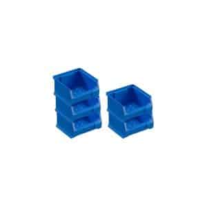 PROREGAL SparSet 5x Blaue Sichtlagerbox 1