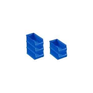 PROREGAL SparSet 5x Blaue Sichtlagerbox 2