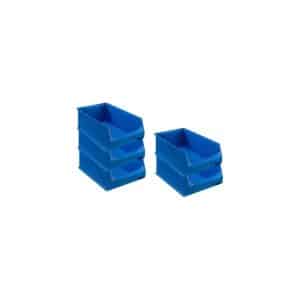 PROREGAL SparSet 5x Blaue Sichtlagerbox 5