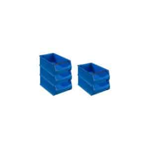 PROREGAL SparSet 5x Blaue Sichtlagerbox 5