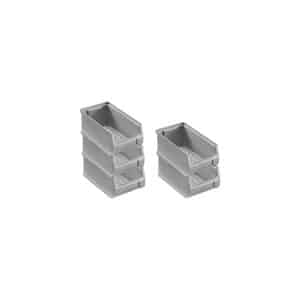 PROREGAL SparSet 5x Graue Sichtlagerbox 2