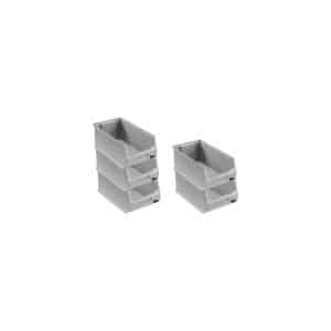 PROREGAL SparSet 5x Graue Sichtlagerbox 4