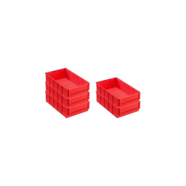 PROREGAL SparSet 5x Rote Industriebox 300 B HxBxT 8