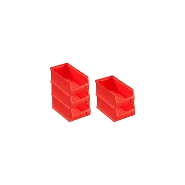 PROREGAL SparSet 5x Rote Sichtlagerbox 2