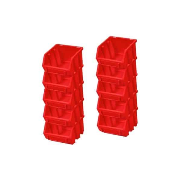 PROREGAL SuperSparSet 10x Sichtlagerbox 1 HxBxT 7