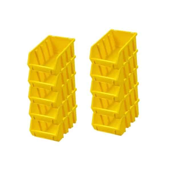 PROREGAL SuperSparSet 10x Sichtlagerbox 2 HxBxT 7