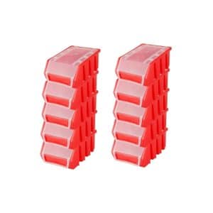 PROREGAL SuperSparSet 10x Sichtlagerbox 2 mit Deckel HxBxT 7