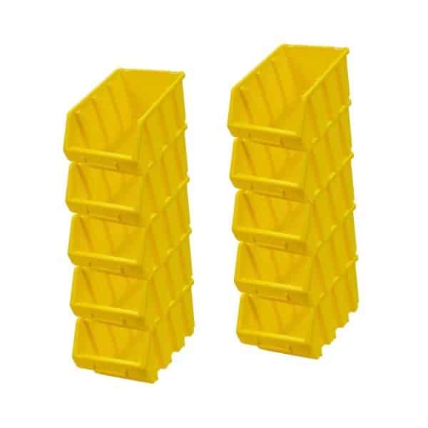PROREGAL SuperSparSet 10x Sichtlagerbox 3 HxBxT 12