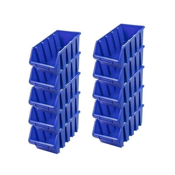 PROREGAL SuperSparSet 10x Sichtlagerbox 4 HxBxT 15