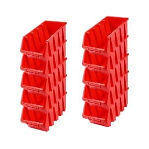 PROREGAL SuperSparSet 10x Sichtlagerbox 4 HxBxT 15
