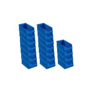 PROREGAL SuperSparSet 18x Blaue Sichtlagerbox 4