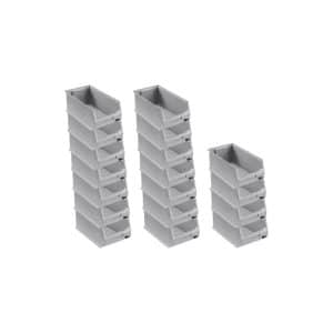 PROREGAL SuperSparSet 18x Graue Sichtlagerbox 4