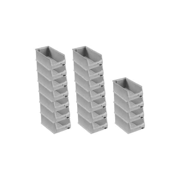 PROREGAL SuperSparSet 18x Graue Sichtlagerbox 4